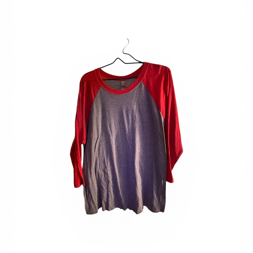 Next Level Apparel Red and Gray Tunic